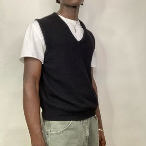 Black sweater vest